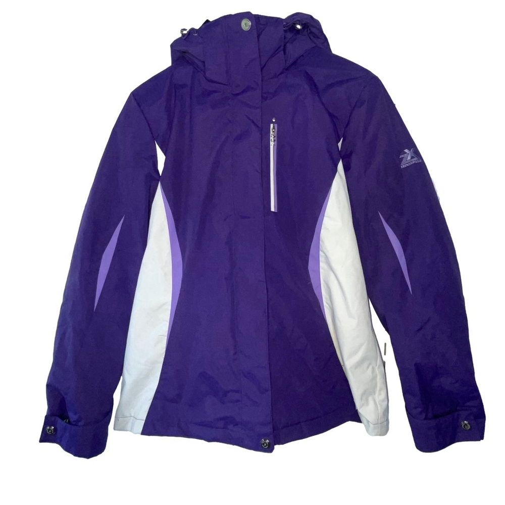 Women's Size M Two in One Winter Jacket Purple and White ZeroXposur